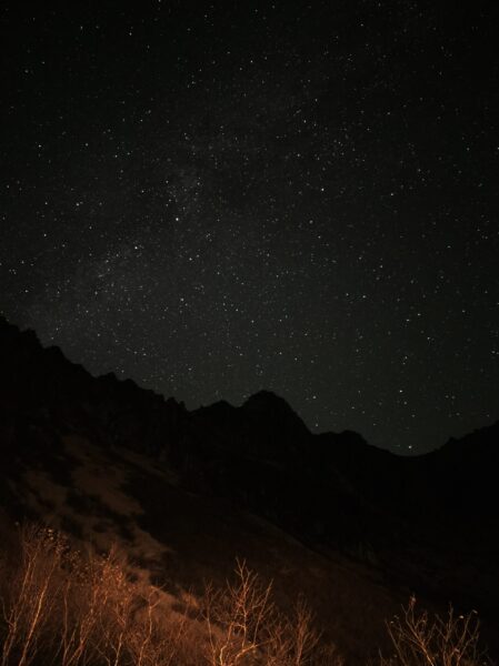 千畳敷から見る夜空